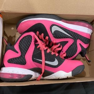 Pink Lebron 9 Sneakers